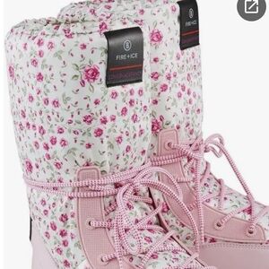 Bogner x LoveShackFancy La Plagne Pink Diamond Winter Boots NWT